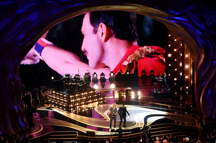 Queen le foto sul palco degli Oscar a Los Angeles Foto 1 di 10