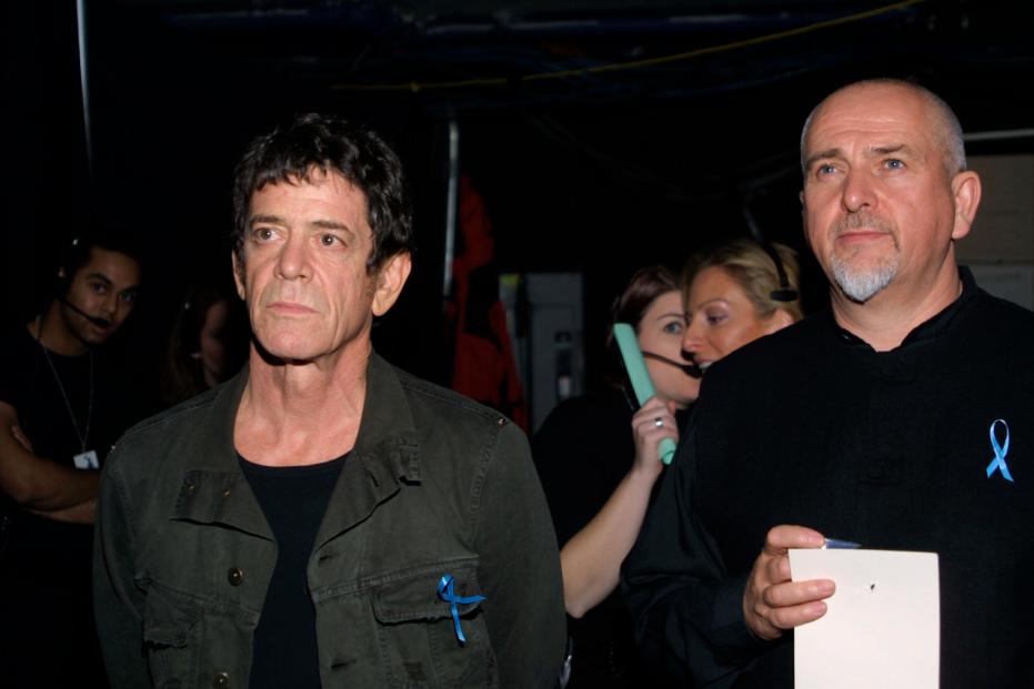 Lou Reed con Peter Gabriel