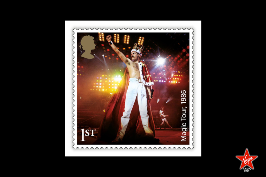 Freddie Mercury allo stadio di Wembley nel 1986