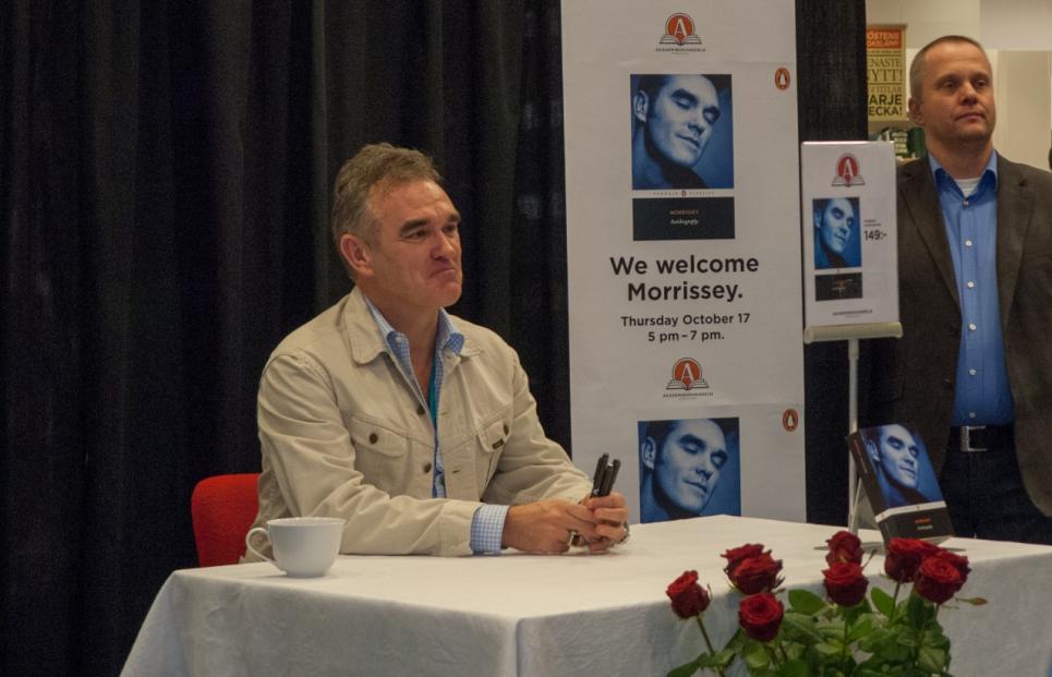 Morrissey visits Gothenburg for exclusive book signing