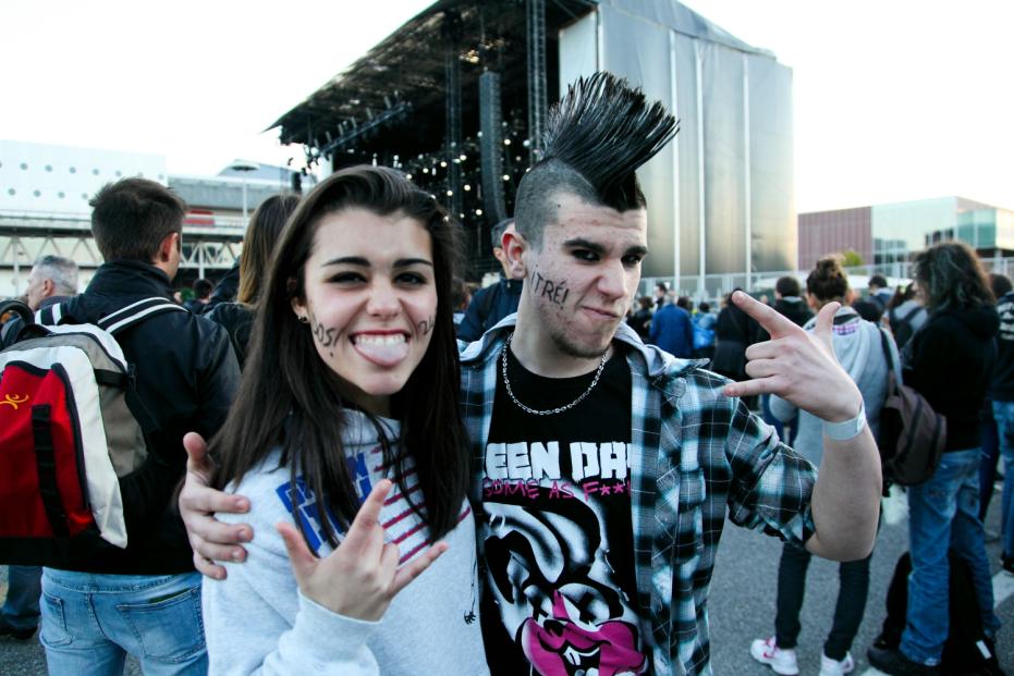 Facce da Green Day