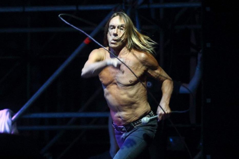 Iggy Pop and the Stooges perform in Rome