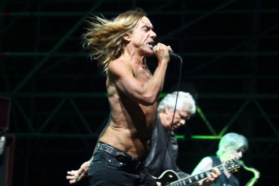 Iggy Pop and the Stooges perform in Rome