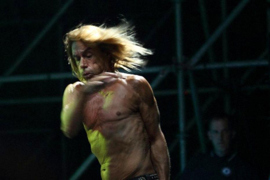 Iggy Pop and the Stooges perform in Rome