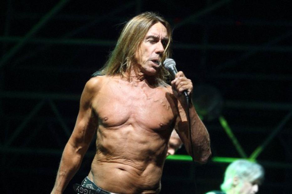 Iggy Pop and the Stooges perform in Rome