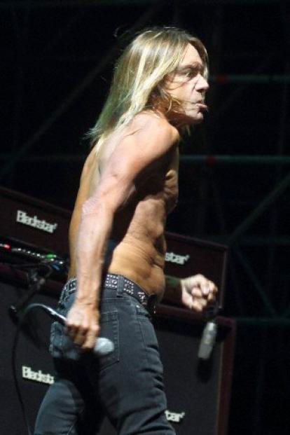 Iggy Pop and the Stooges perform in Rome
