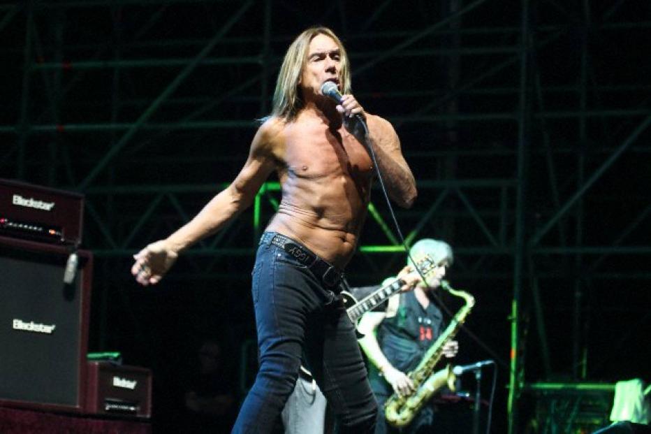 Iggy Pop and the Stooges perform in Rome