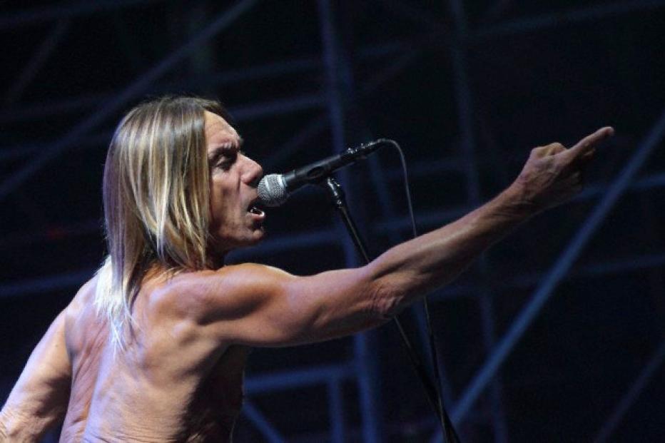 Iggy Pop and the Stooges perform in Rome