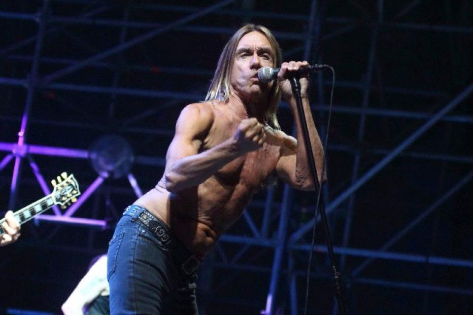Iggy Pop and the Stooges perform in Rome