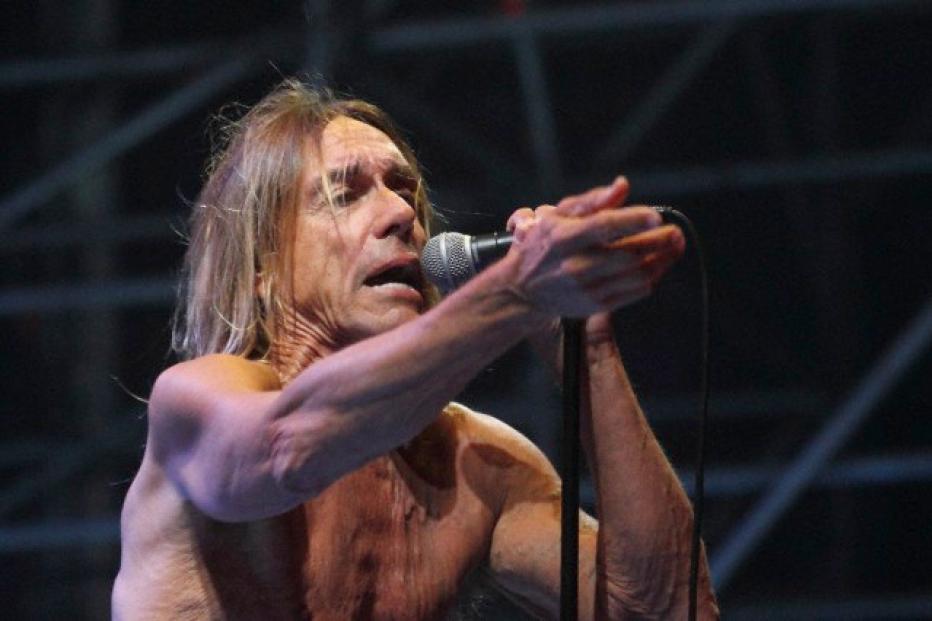 Iggy Pop and the Stooges perform in Rome