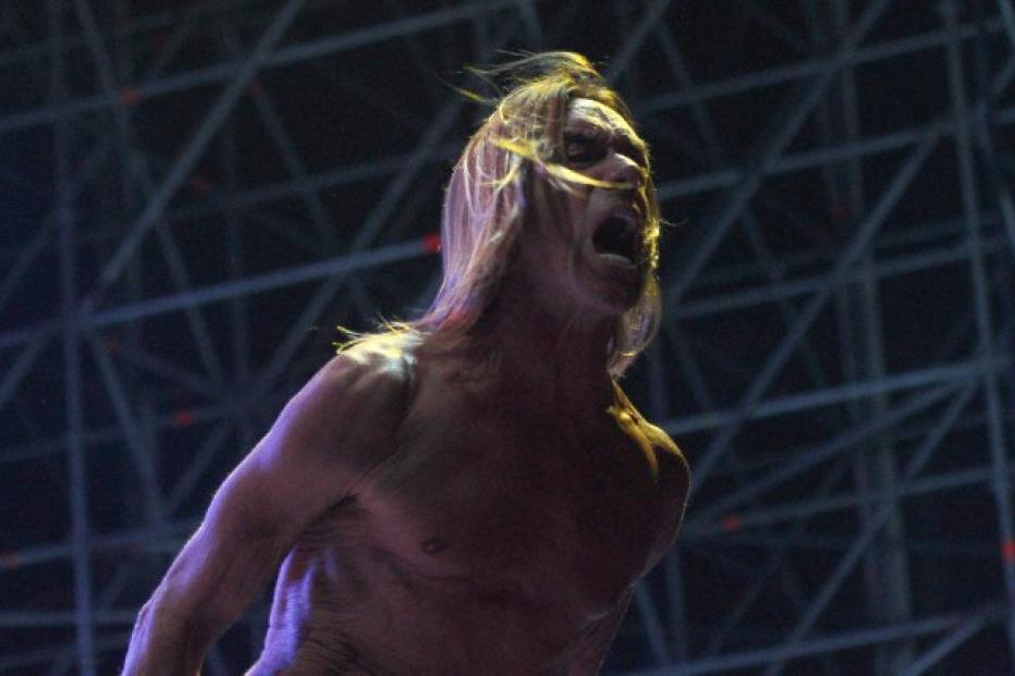 Iggy Pop and the Stooges perform in Rome