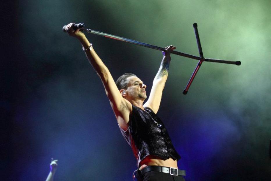 Depeche Mode perform at the Stadio Olimpico in Rome