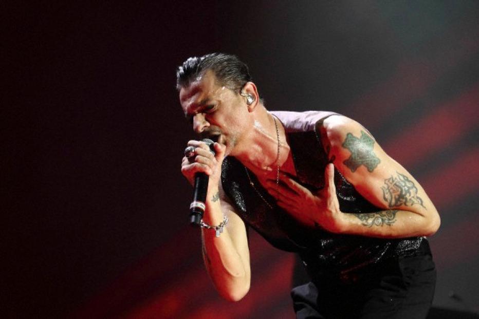 Depeche Mode perform at the Stadio Olimpico in Rome