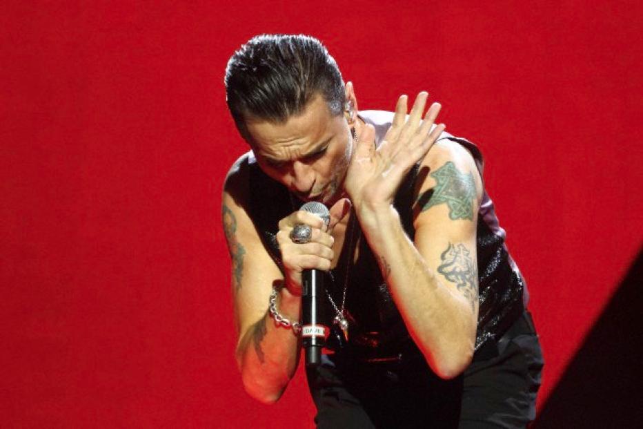 Depeche Mode perform at the Stadio Olimpico in Rome