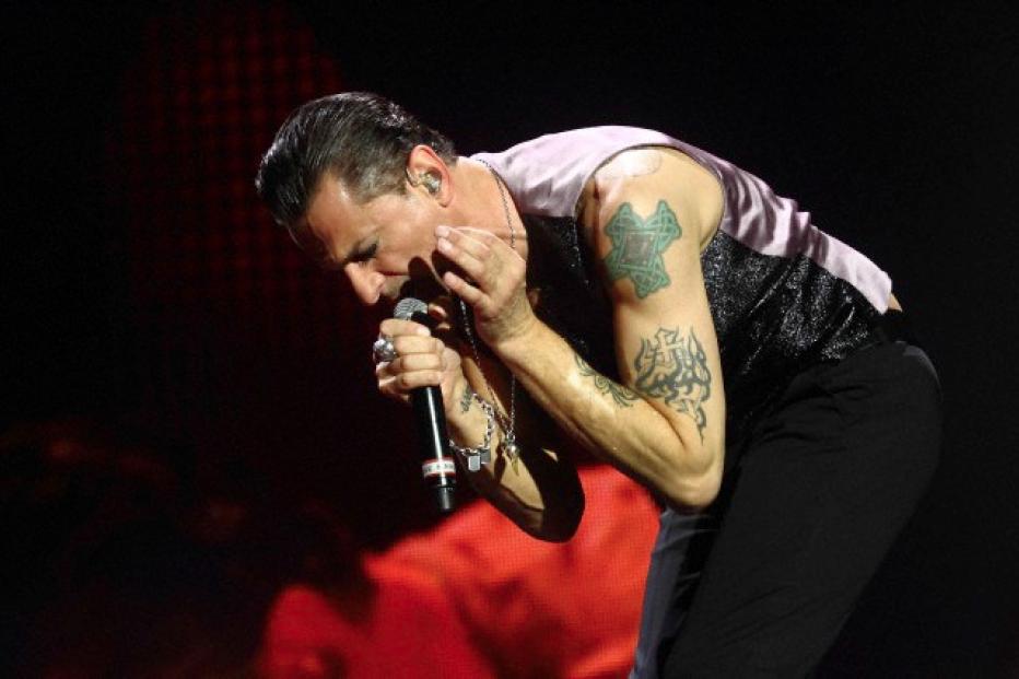 Depeche Mode perform at the Stadio Olimpico in Rome