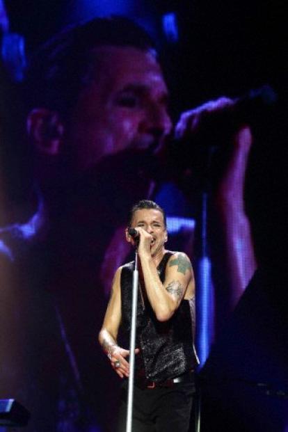 Depeche Mode perform at the Stadio Olimpico in Rome