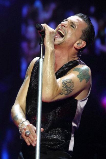 Depeche Mode perform at the Stadio Olimpico in Rome