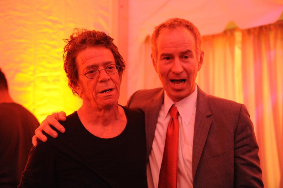 Lou Reed con John McEnroe