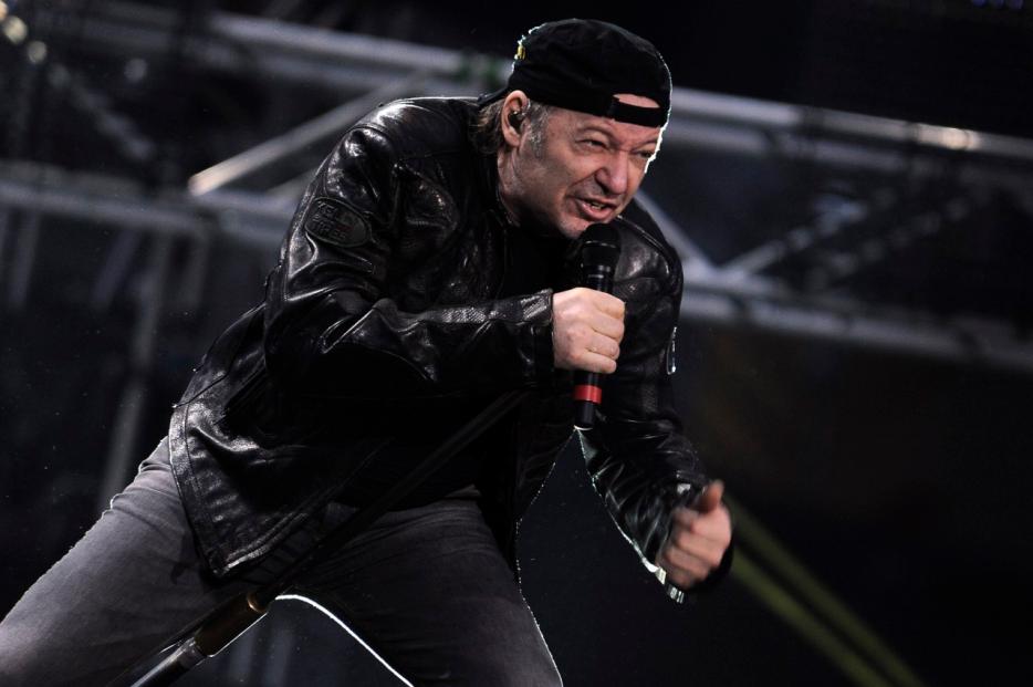 Vasco Rossi performs at the San Siro stadium in Milan, Italy