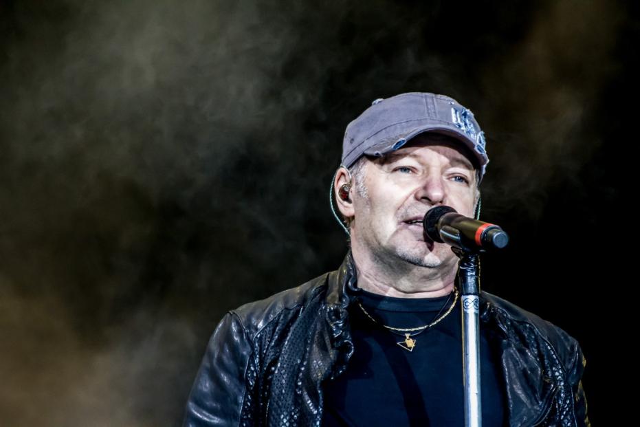 Italian rocker Vasco Rossi performs live at Stadio Olimpico in Turin