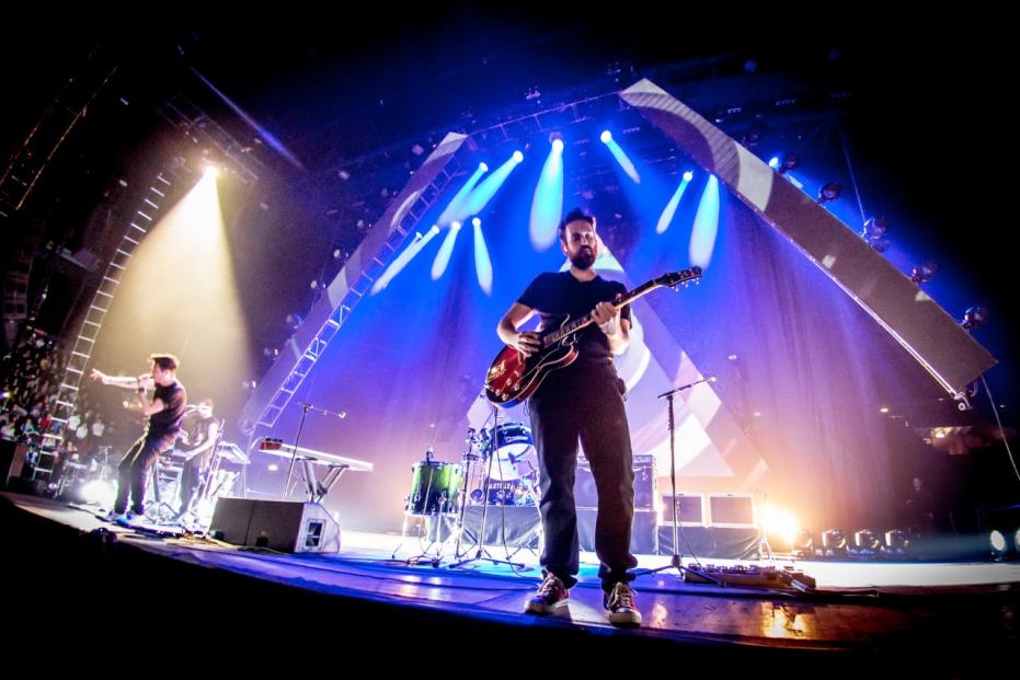 English rock band Bastille performs live in Milan