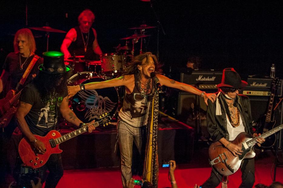 Aerosmith performs at The Whisky A Go Go in Los Angeles April8,2914
