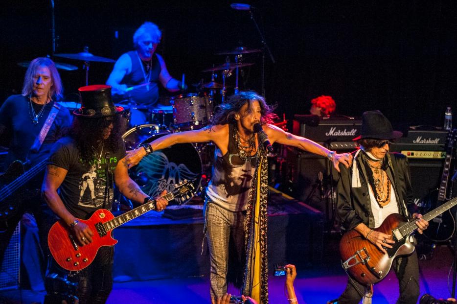 Aerosmith performs at The Whisky A Go Go in Los Angeles April8,2914