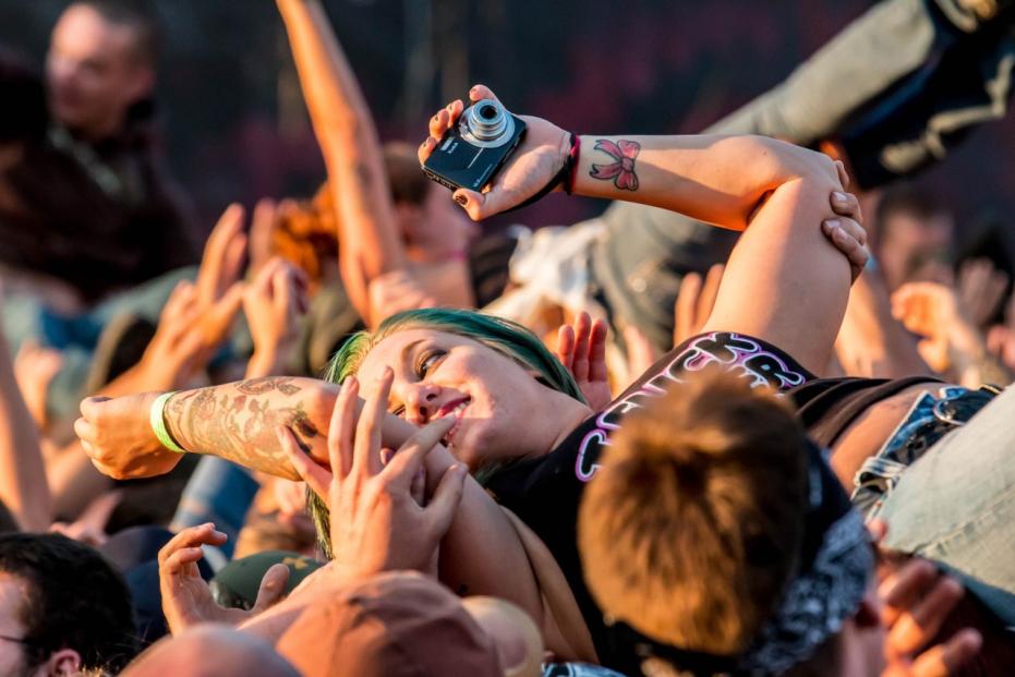 Five Finger Death Punch performs in Columbus at Rock On The Range