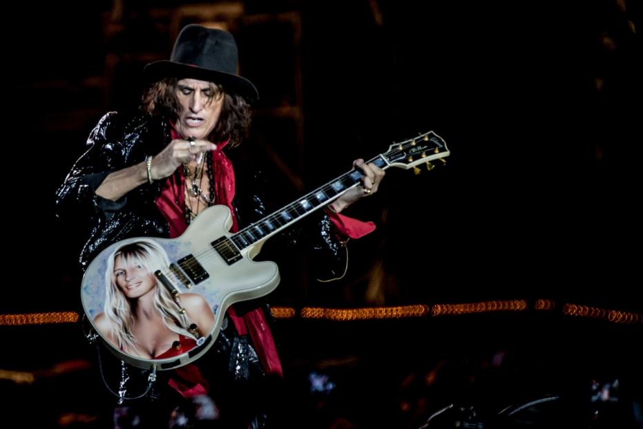 American rock band Aerosmith performs live in Milan