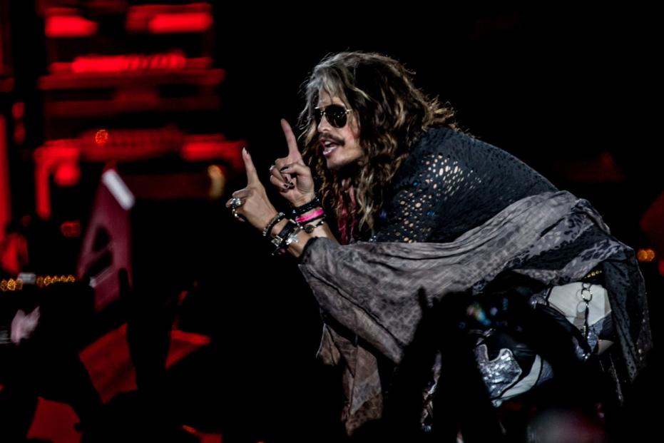 American rock band Aerosmith performs live in Milan