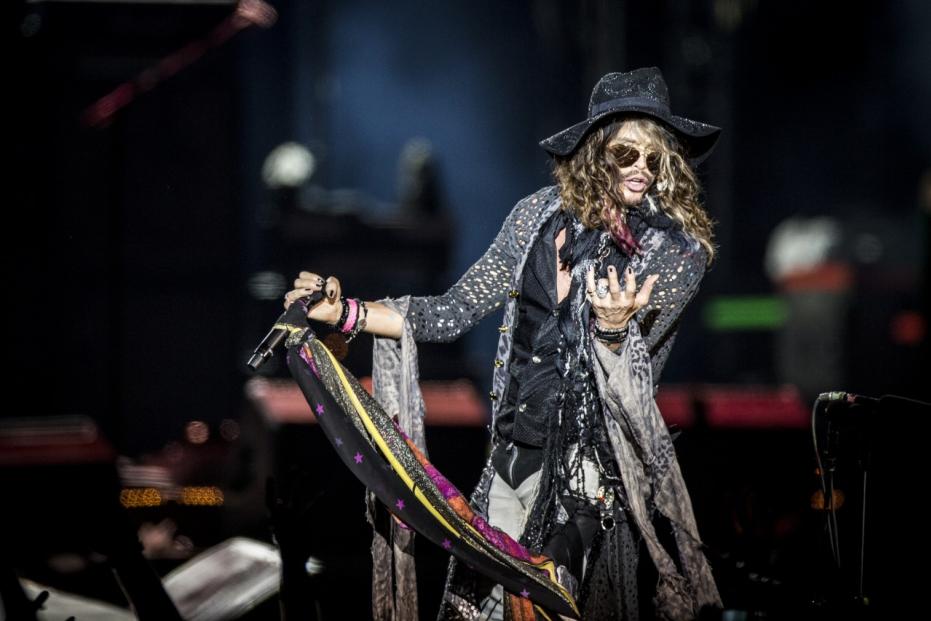 Aerosmith performs at Arena FieraMilano Live in Milan