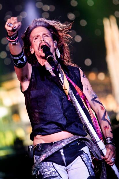 Aerosmith playing live in Milan in front of 35.000 fans on June 25th 2014 at Quartiere Fiera Rho