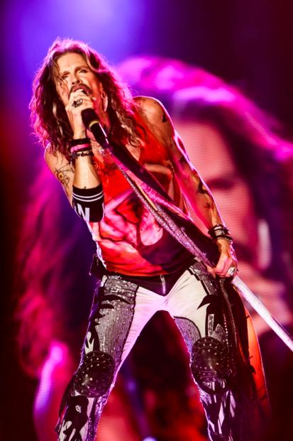 Aerosmith playing live in Milan in front of 35.000 fans on June 25th 2014 at Quartiere Fiera Rho