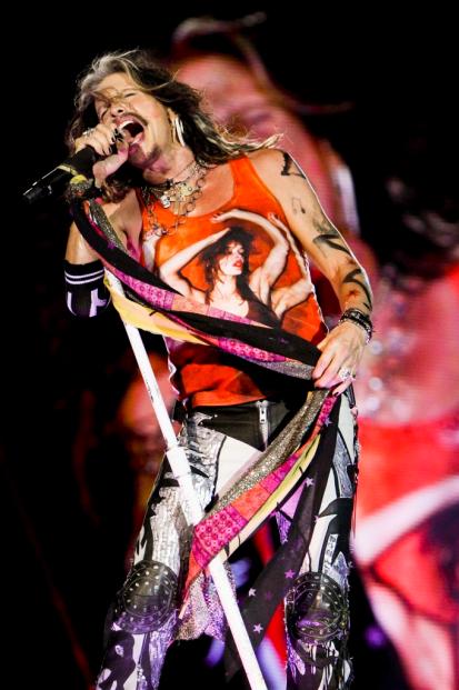 Aerosmith playing live in Milan in front of 35.000 fans on June 25th 2014 at Quartiere Fiera Rho