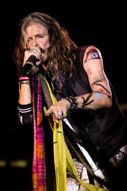 Aerosmith playing live in Milan in front of 35.000 fans on June 25th 2014 at Quartiere Fiera Rho