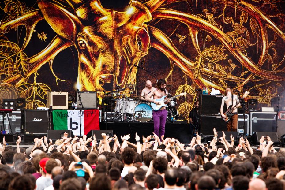 Biffy Clyro at ROCK IN IDRO festival day 4 on June 2nd 2014 in Bologna , Italy at Joe Strummer Arena