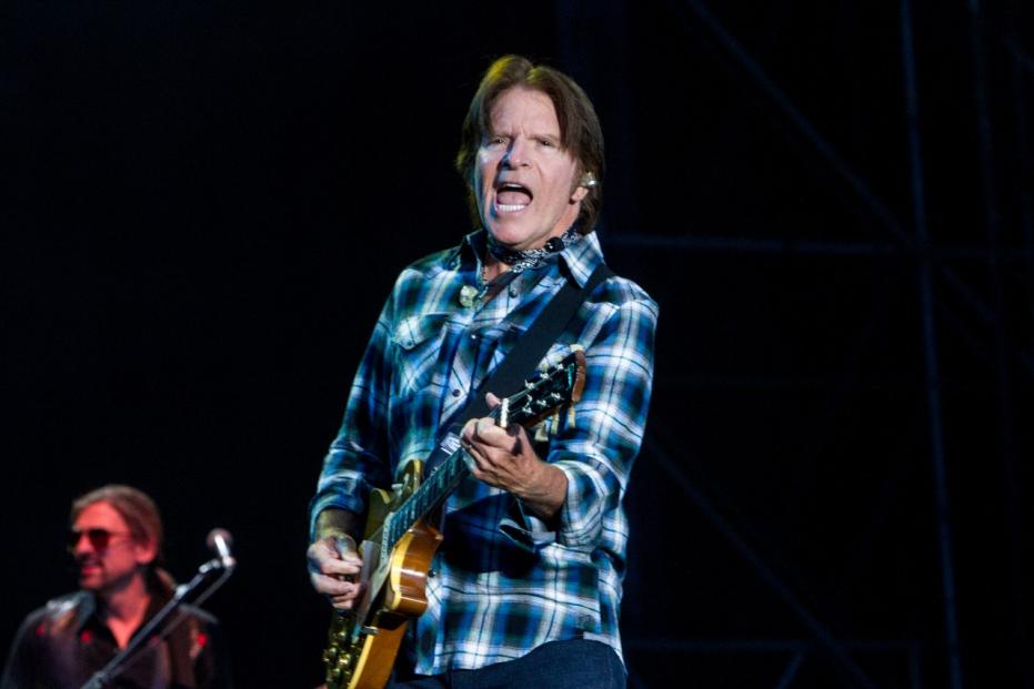 American musician and guitarist John Fogerty performs live in Milano