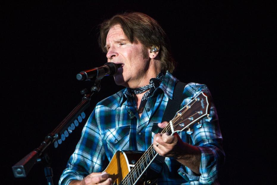 American musician and guitarist John Fogerty performs live in Milano
