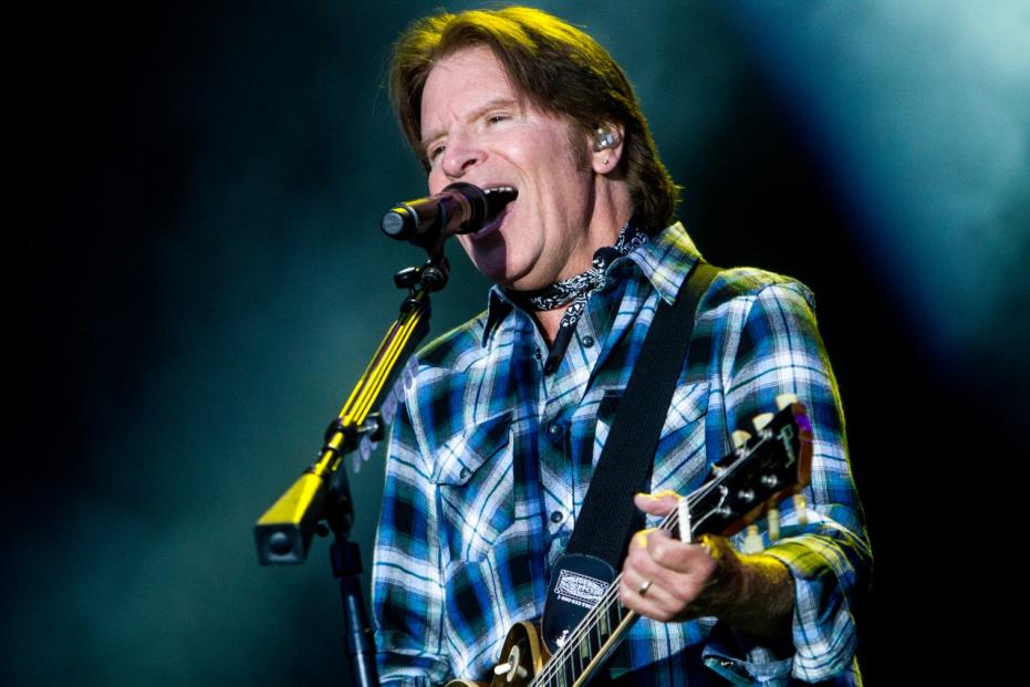 American musician and guitarist John Fogerty performs live in Milano