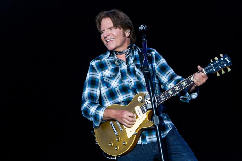 American musician and guitarist John Fogerty performs live in Milano