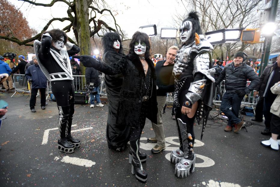 Celebrities attend the 88th Annual Macy's Thanksgiving Day Parade in Manhattan.