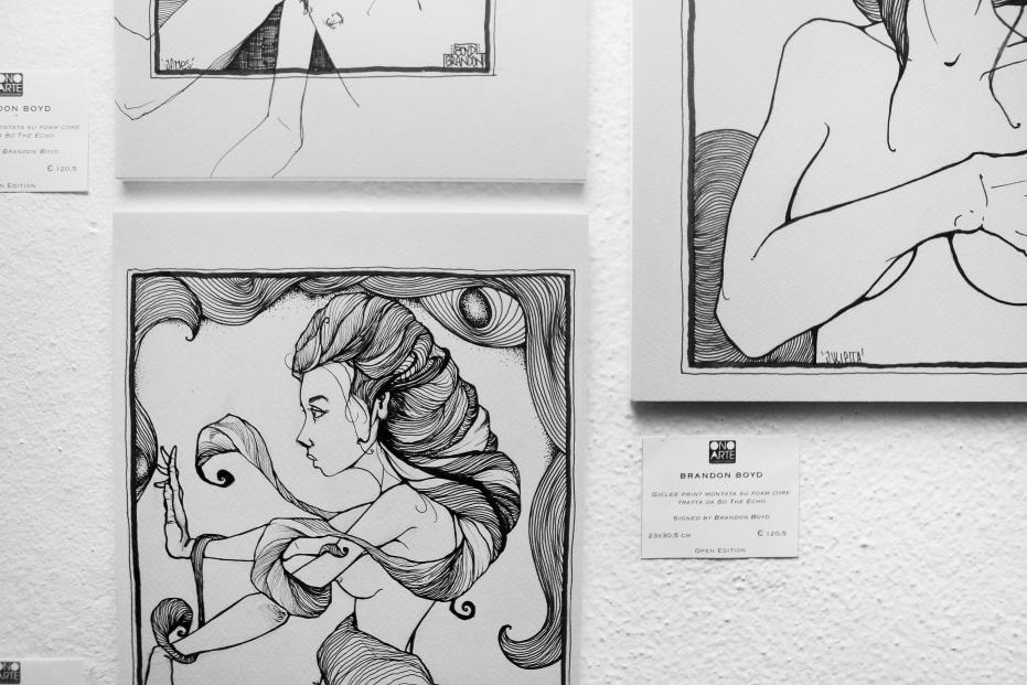 So the Echo a night with Brandon Boyd. The leader and singer of Rock band INCUBUS, presenting his new book of drawings and paintings in Bologna at ONO