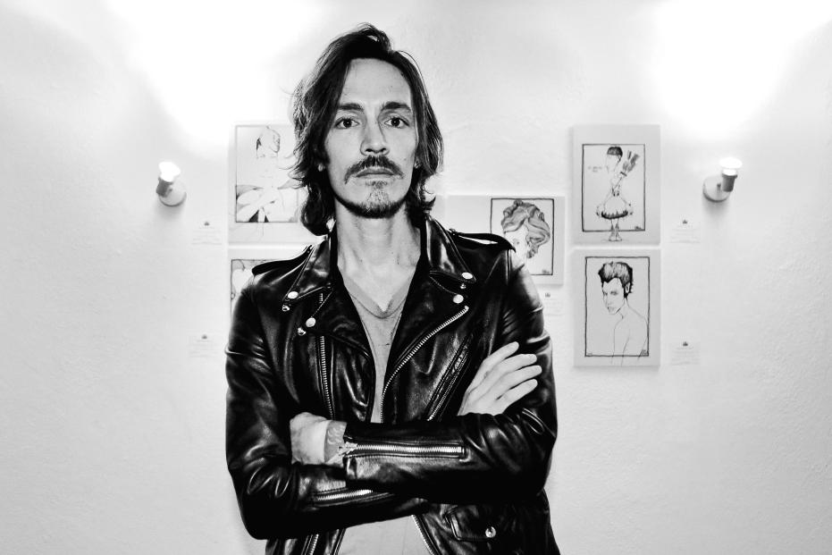 So the Echo a night with Brandon Boyd. The leader and singer of Rock band INCUBUS, presenting his new book of drawings and paintings in Bologna at ONO