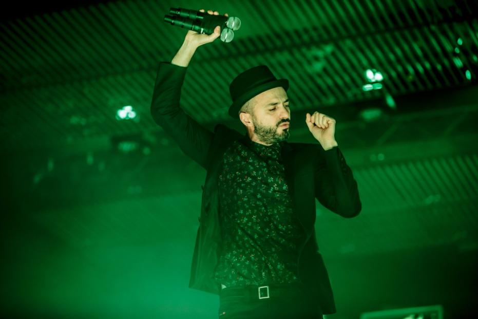 Italian rock band Subsonica performs live in Milan