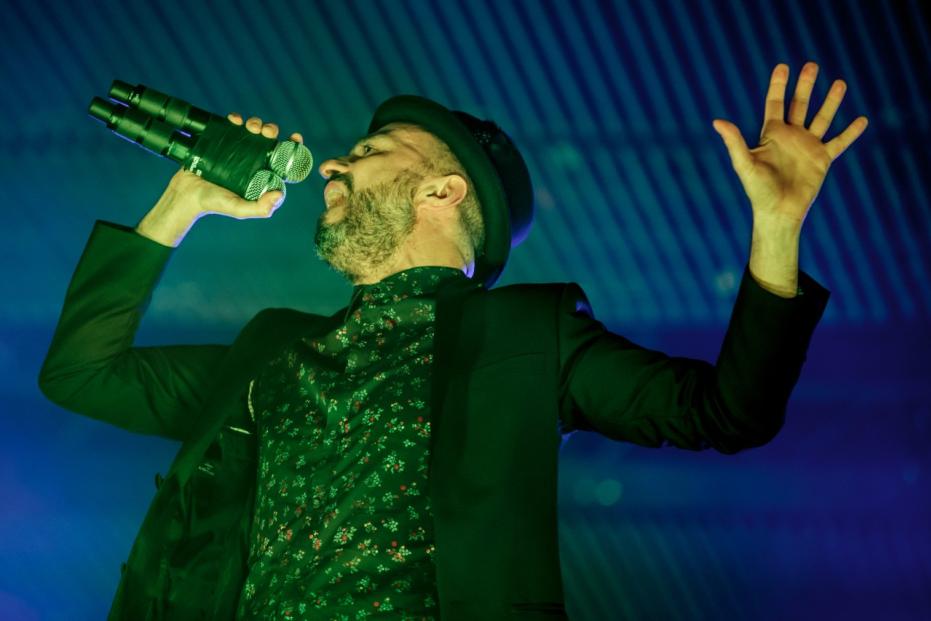 Italian rock band Subsonica performs live in Milan