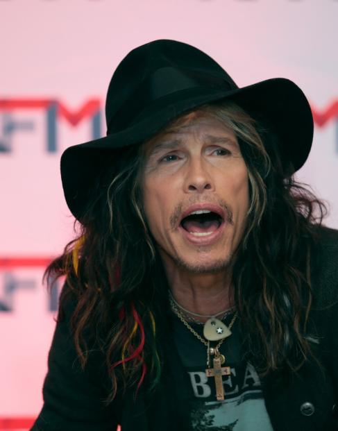 Steven Tyler seen during the Kings of Chaos press conference in Cape Town