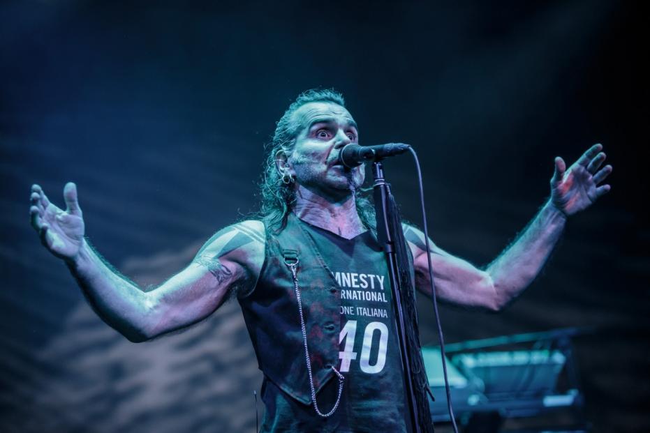 Italian rock band Litfiba performs live in Milan