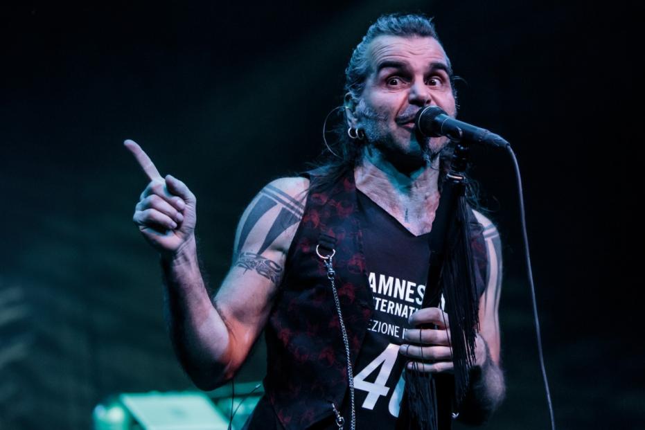 Italian rock band Litfiba performs live in Milan