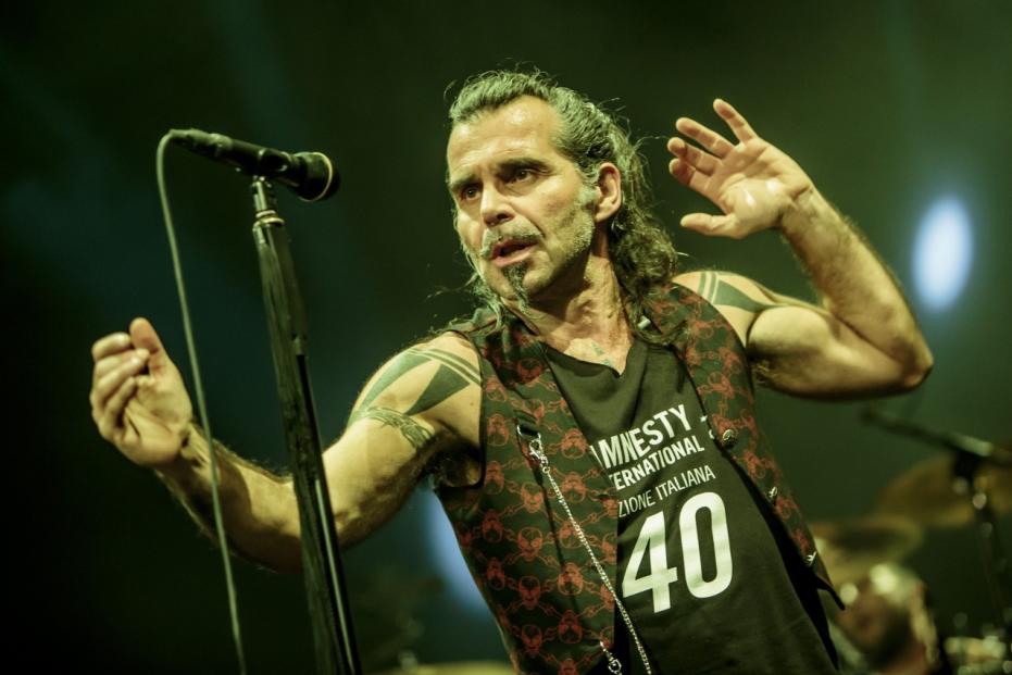 Italian rock band Litfiba performs live in Milan