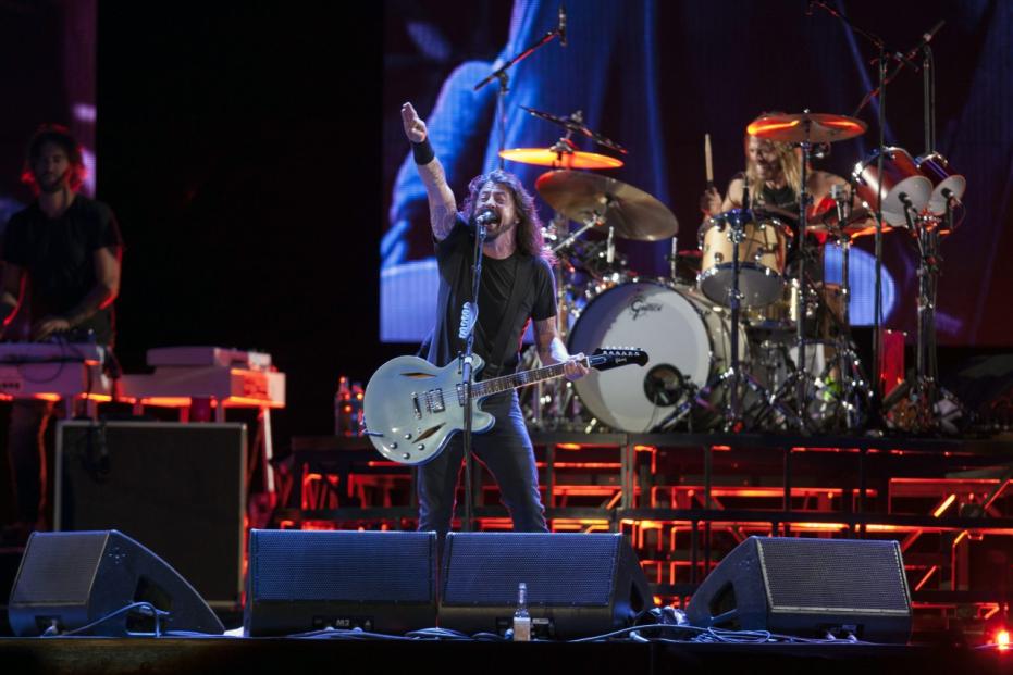 Foo Fighters in concert in Sao Paulo